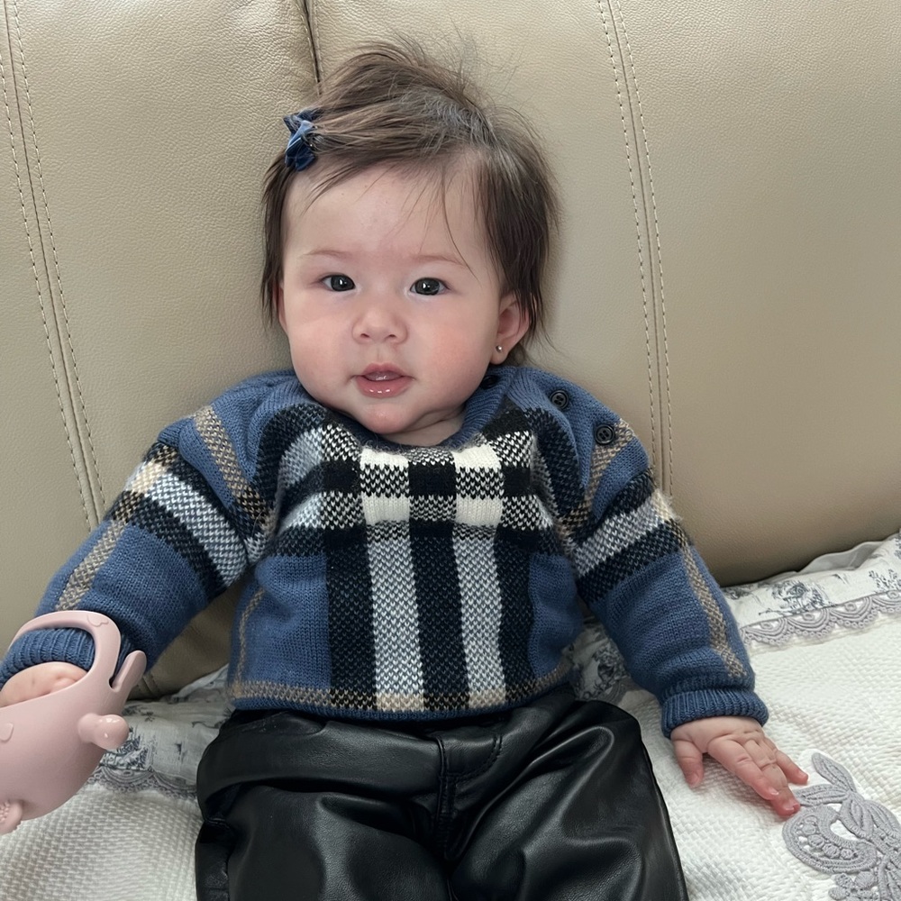 baby burberry sweater